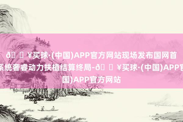 🔥买球·(中国)APP官方网站现场发布国网首个储能系统奢睿动力扶植结算终局-🔥买球·(中国)APP官方网站