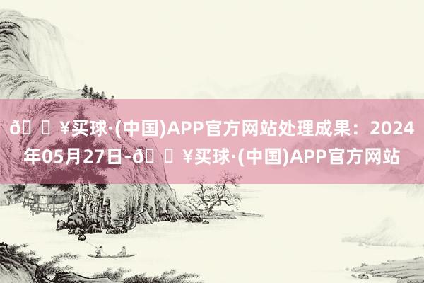 🔥买球·(中国)APP官方网站处理成果：2024年05月27日-🔥买球·(中国)APP官方网站