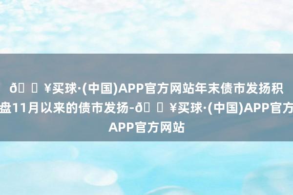 🔥买球·(中国)APP官方网站　　年末债市发扬积极　　复盘11月以来的债市发扬-🔥买球·(中国)APP官方网站